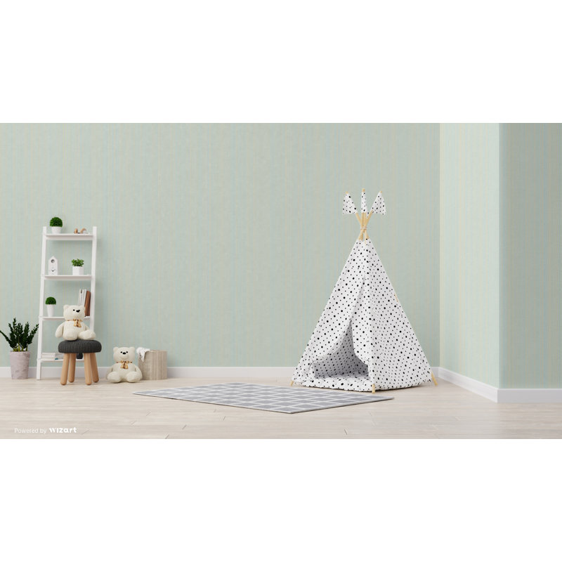 Eddy 10.05m x 53cm Wallpaper Roll, Teal