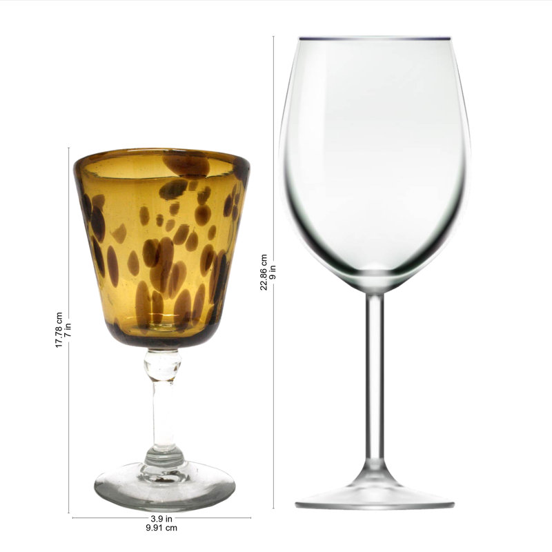 Izabelle 9oz. Stemless Wine Glass Set