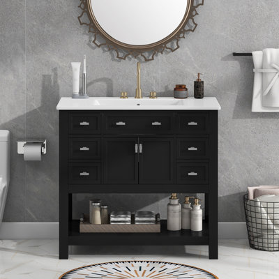 Meuble-lavabo 36 po avec lavabo supérieur