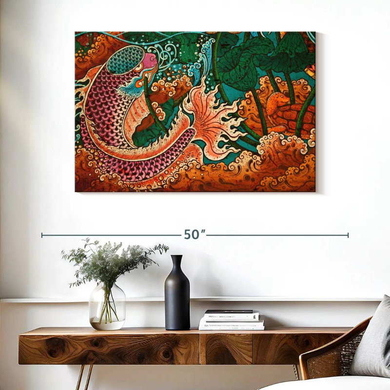 Brampt Thai Temple Fish, 26" H x 39" W