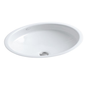 Canvas® Metal Oval Undermount Bathroom Sink with Overflow