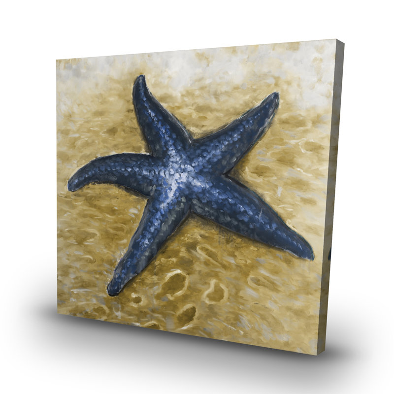 Beautiful starfish - 32"x32" art on canvas
