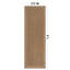 Tapis tissé plat intérieur / extérieur de style jute sable / naturel Scallop Border-1916032403-1916032411