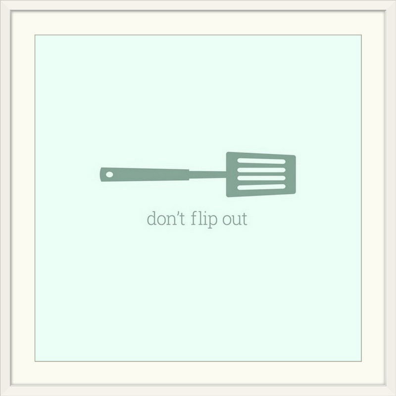 « cuisine art not flip out rétro » par kate lillyson, impression, H 12 po x l 12 po x P 1,5 po, Toile