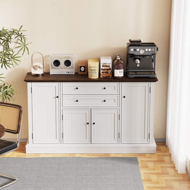 58" Buffet Sideboard Cabinet With Storage