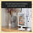 Double Sided Standing Picture Frames - (White, 10 Count) 4X6 Inch Pedestal Photo Frame With Inserts And Base - 2 Sided Frame For Vertical Display