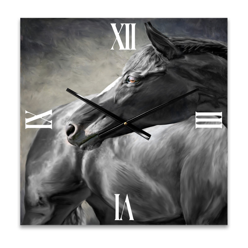 Portrait d'un horloge murale cheval, Petit