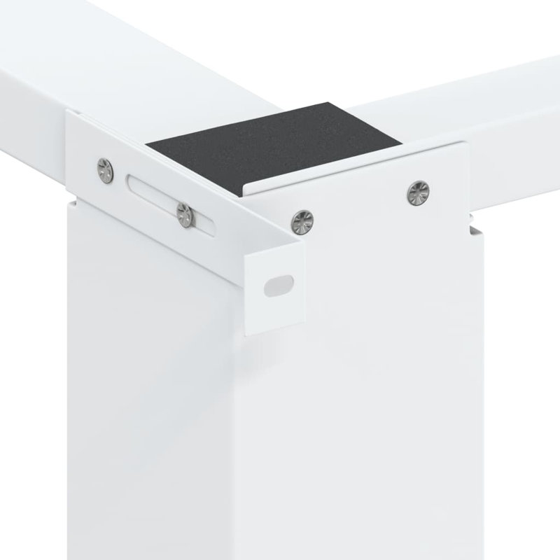 vidaXL Double Washing and Drying Machine Pedestal White 54.5" x 27.2" x 12.8" Steel