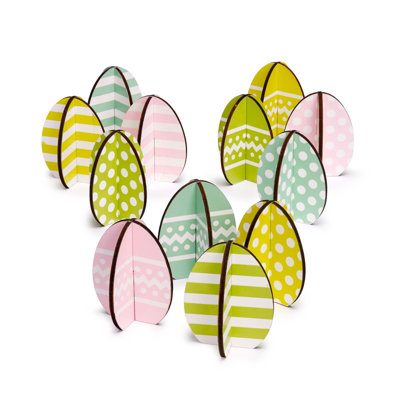 Ensemble de 12 œufs de Pâques