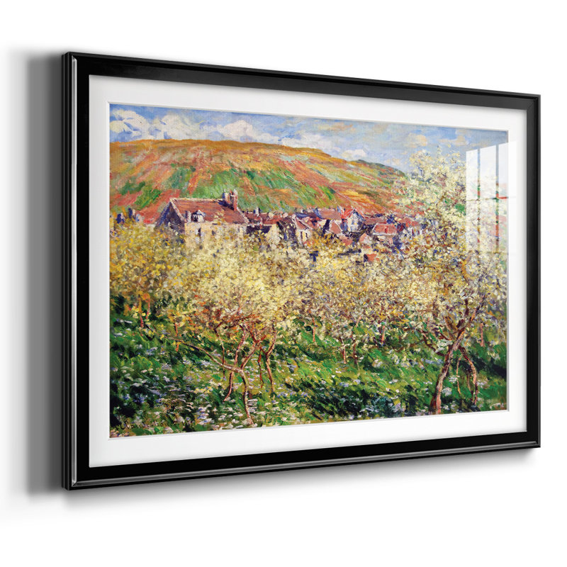 Monet, impression sur papier encadrée, Noir, H 30 po x l 44 po x P 1,5 po