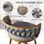 Upholstered Swivel Counter Stool-501191429