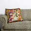 Hollyhocks Velvet Throw Square Pillow Cover & Insert