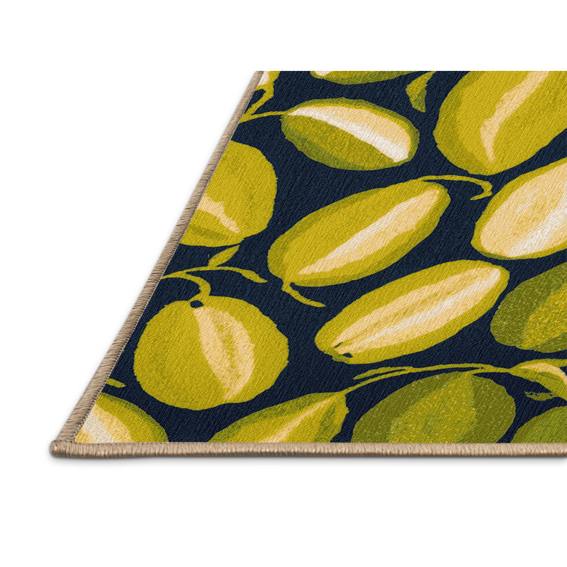 Washable Granadilla Fruits Area Rug, Rectangle 6' x 9'