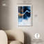 «Blue Deep I Shadowbox Print», art mural Blue Geode par Art Remedy-115123707-115123708