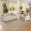 Ensemble de salon moderne 2 pièces avec fauteuil et canapé-1623375292