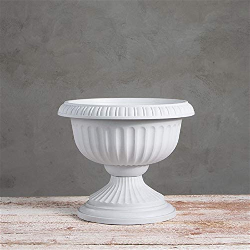 Antonie Urn Planter, Off White, 14.5" H x 18" W x 18" D