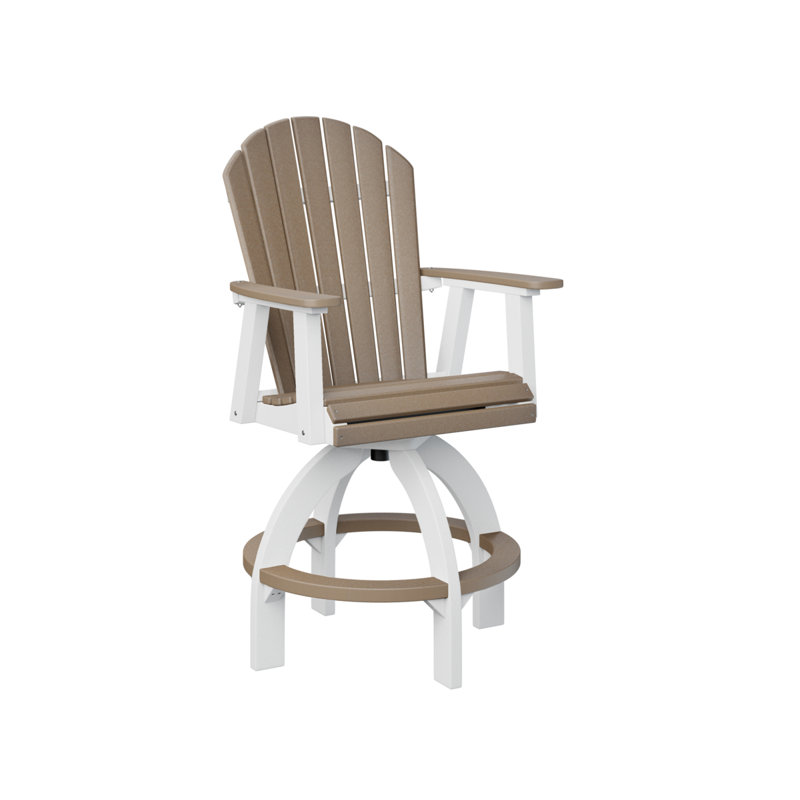 Chaise de bar Dawnita, 26.5", Bois vieilli