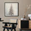 Œuvre de sapin enneigé enneigé, photos murales neutres de vacances rustiques modernes, impression sur toile encadrée-107118049-107118044
