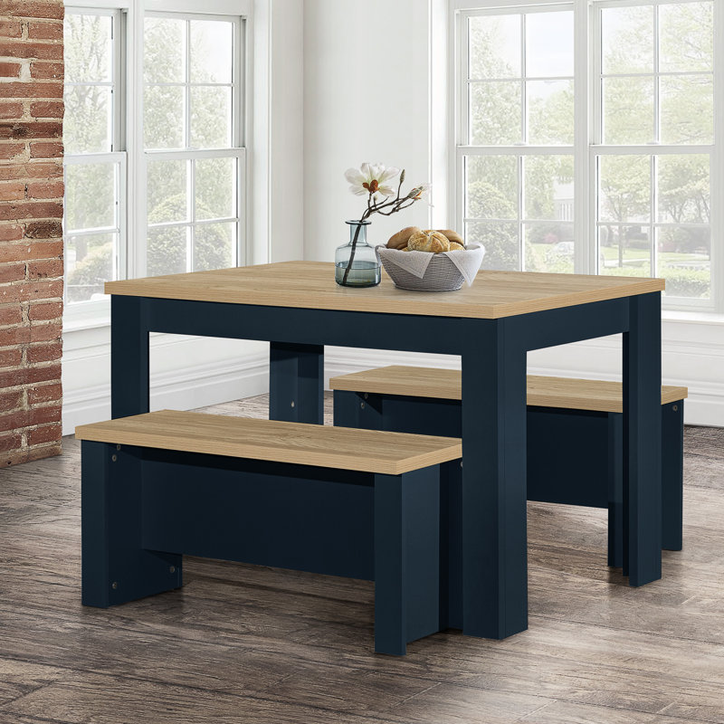 Napanoch 4 - Person Dining Set, Navy