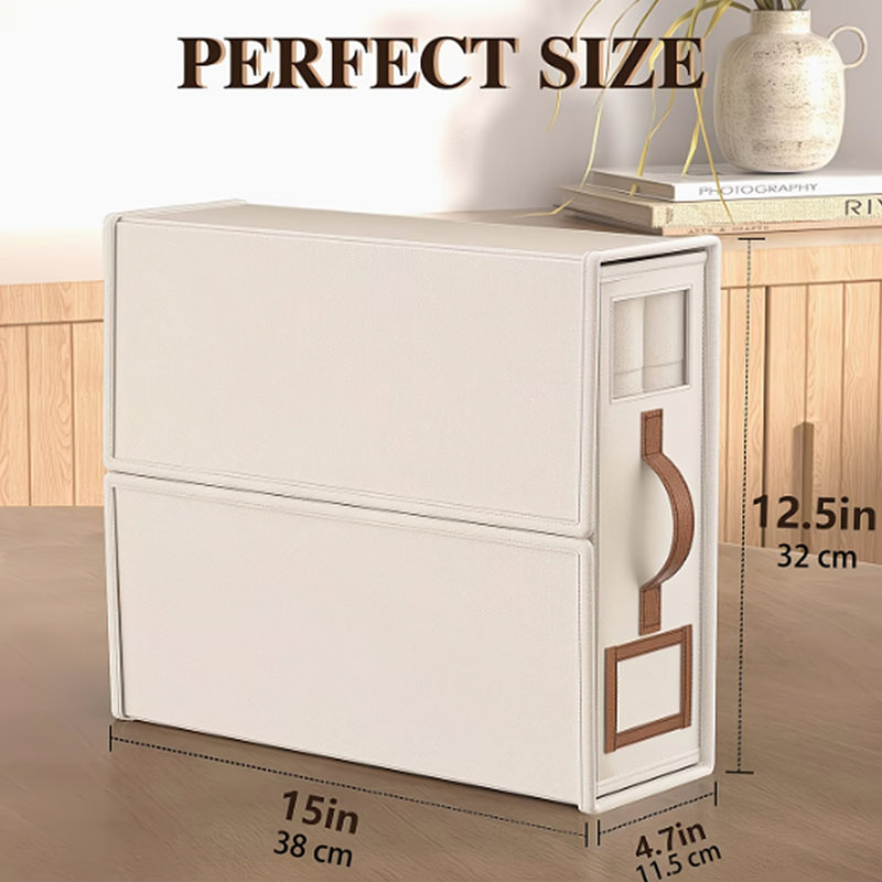 6 Pack Foldable Bed Sheet Organizer Storage Box for Bedding Sheets Duvet Covers