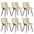 Chaises de salle à manger rembourrées en cuir Heitger
