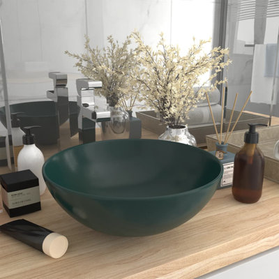 Belfry Bathroom Lonie 280mm L x 280mm W Ceramic Circular Sink