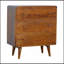 Commode courbée courbée
