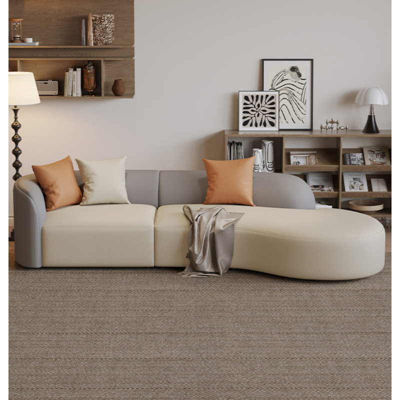 Simple Casual Creative Sofa, 27.5" H x 94.5" W x 35.4" D, 3