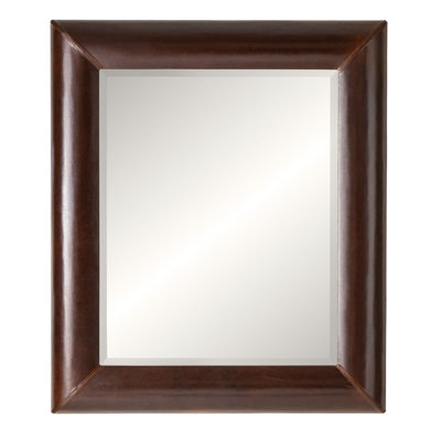Telluride Leather Frame Rectangle Mirror