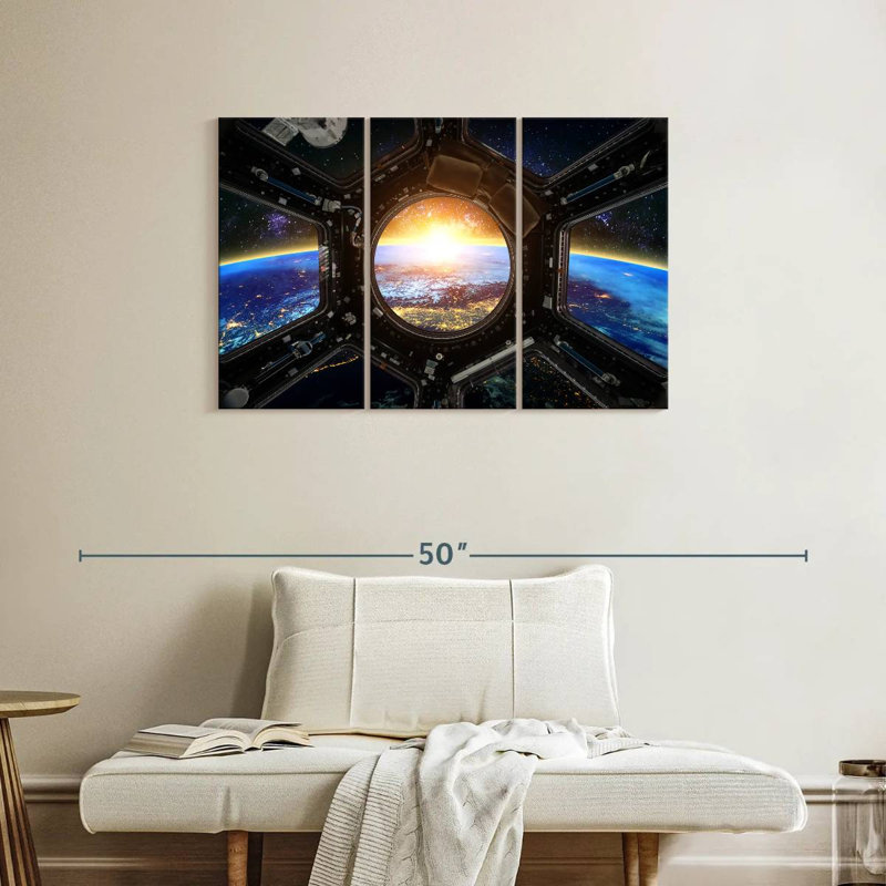 Oberle Space Station Earth View, 24" H x 38" W