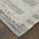 Jalaycia Geometric Hand Loomed Wool Area Rug in Gray