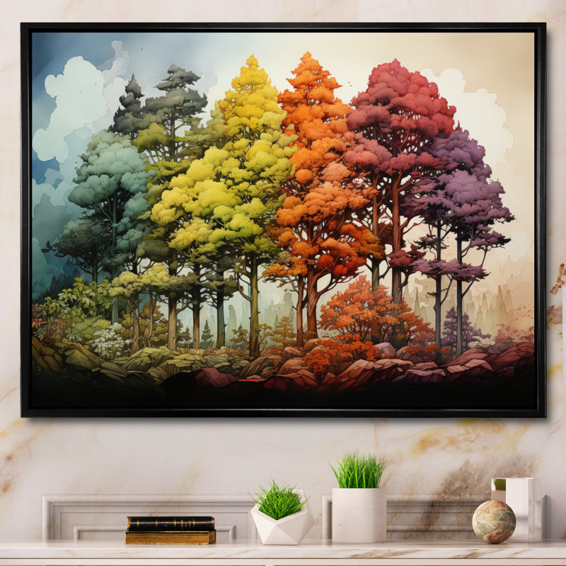 Sérénade de saison au séquoia - Décoration murale « Séquoia » 80, Noir, H 30 po x l 40 po x P 1,5 po