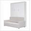 Grand lit escamotable mural avec coussin, grand lit, blanc-629775878-629775879