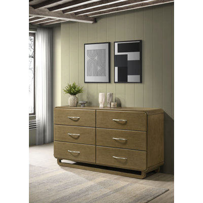 Rockhampton 6-drawer Dresser Cabinet Nutmeg