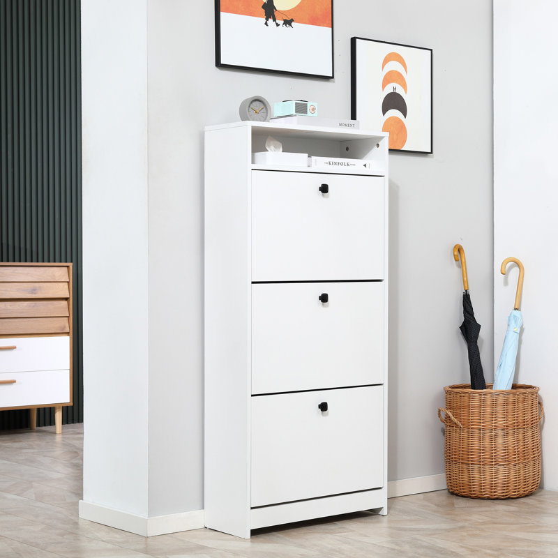 18 Pair Flip Down Shoe Storage