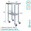 Table en acier inoxydable avec roulettes-102923276