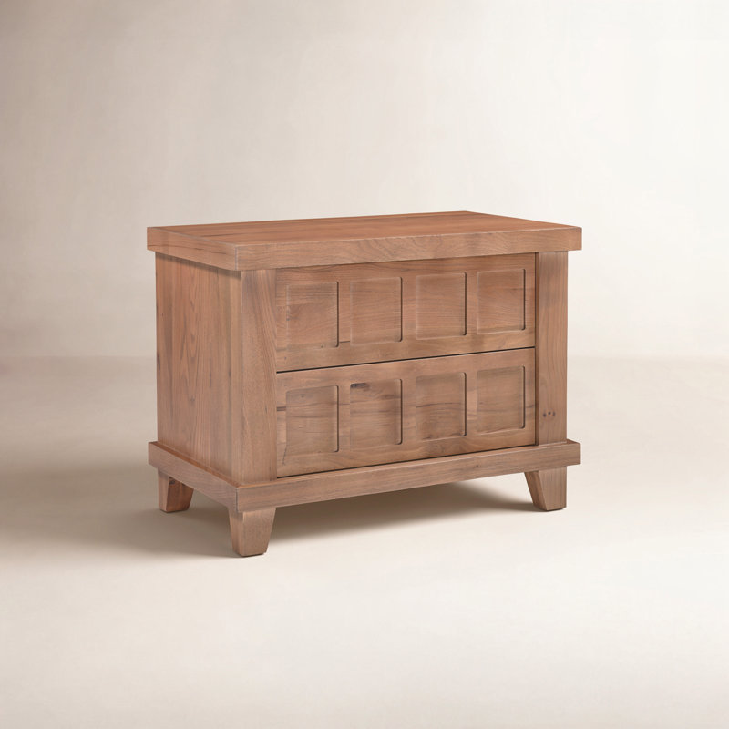 Table de chevet Abernathy Martelle, Rouge