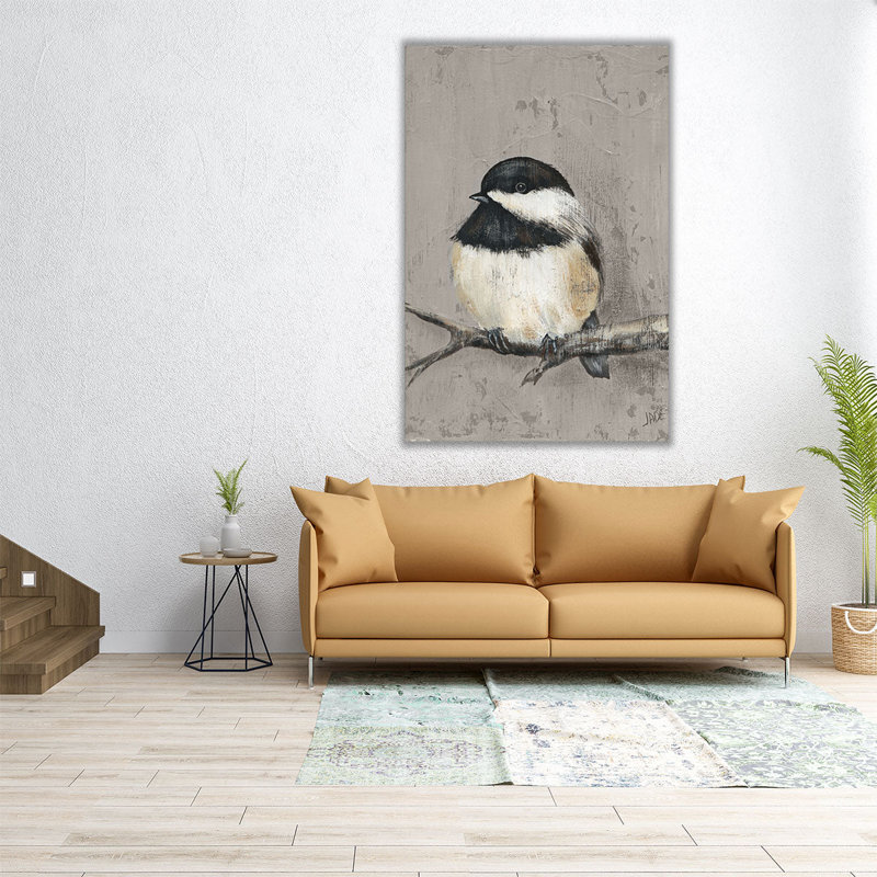 «Winter Bird IV», reproduction d'art sur toile, 48" H x 32" W