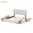 Eural Upholstered Platform Bed with Classic Headboard and 4 Drawers, No Box Spring Needed, Linen Fabric, Queen Size-438307428