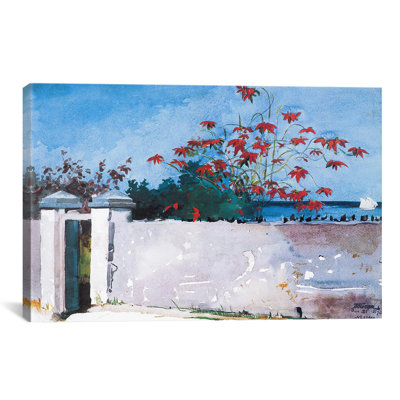 «A Wall, Nassau 1898» par Winslow Homer, reproduction d'art sur toile