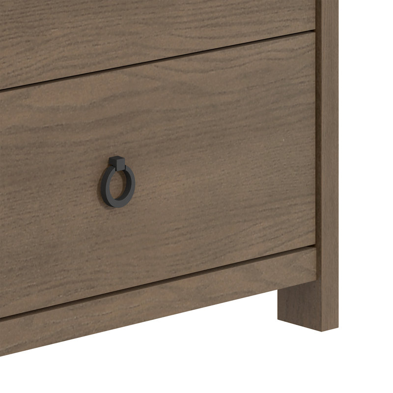 Ensemble de chambre à coucher 4 pièces Sevine Revalo, 5 Pcs: Bed, Dresser, Chest, 2 Nightstands