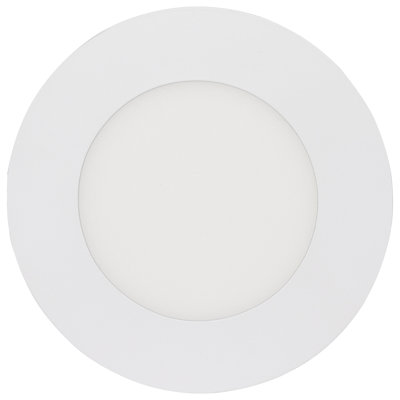 Étoile de mer à DEL 8 watts à lumière directe et à fil vers le bas de 4 pouces avec télécommande RVBTW et finition ronde blanche