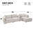 Multifunctional L-shaped Sofas With Storage And Charging, Chenille, Modern Living Room Furniture