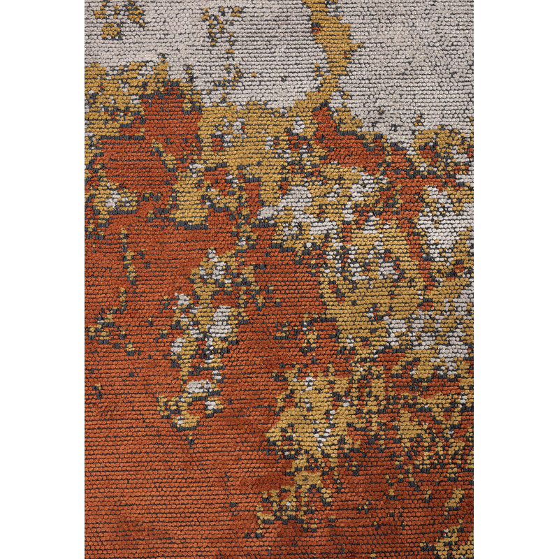 Rapture Abstract Area Rug in Beige, Rectangle 7'10" x 11'2"