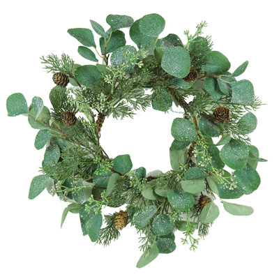 Eucalyptus Candle Ring, Green