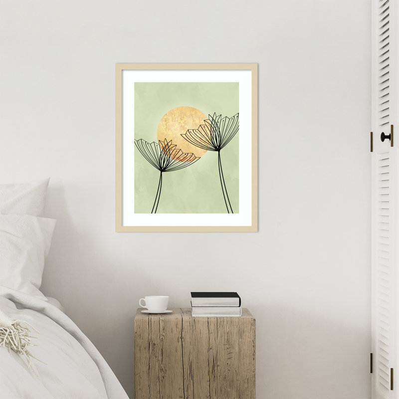 «Abstract Botanicals» par Iliyah Wood, reproduction d'art encadrée, H 25 po x l 21 po