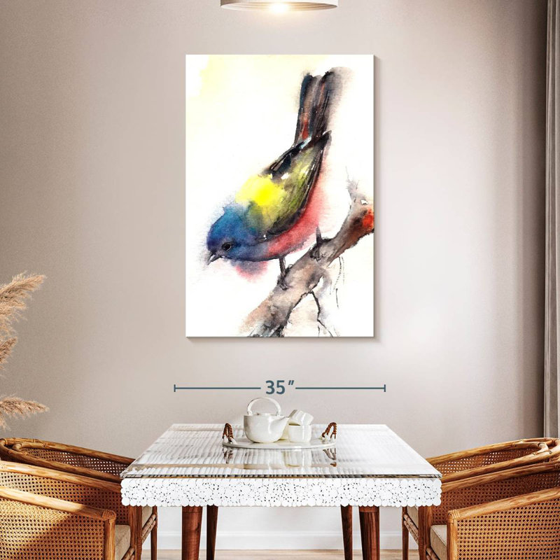 Brampt Bunting Bird, 48" H x 32" W
