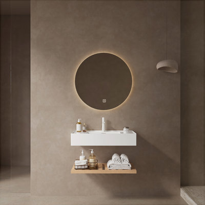 30" Bathroom Vanity Wall-Mounted Floating Vanity with Vessel Sink