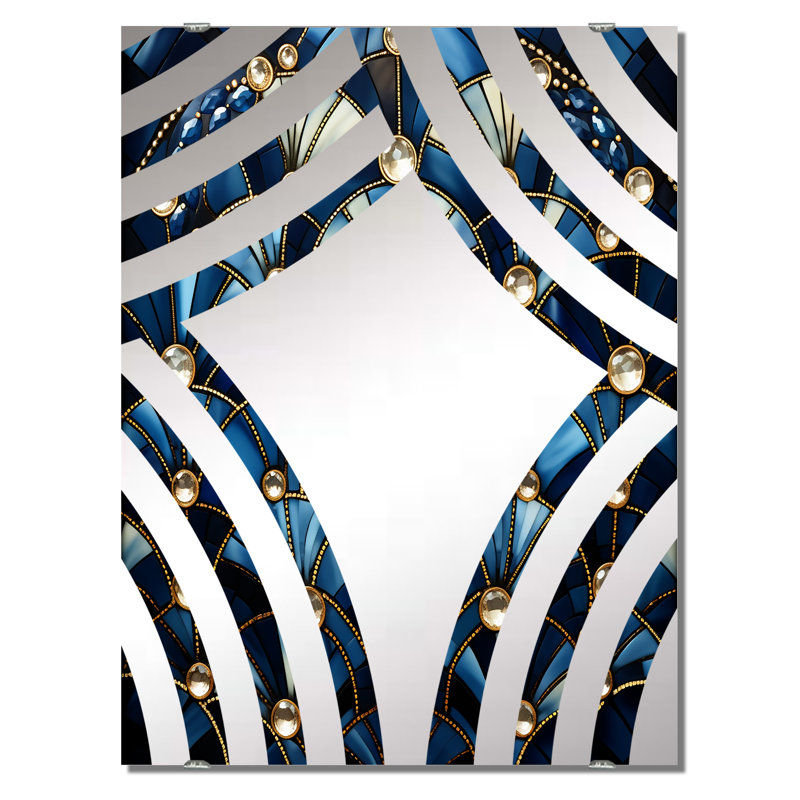 Fogel - Abstract Geometric Decorative Wall Mirrors, 40" x 30"