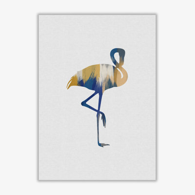 Flamingo Blue & Yellow - Print